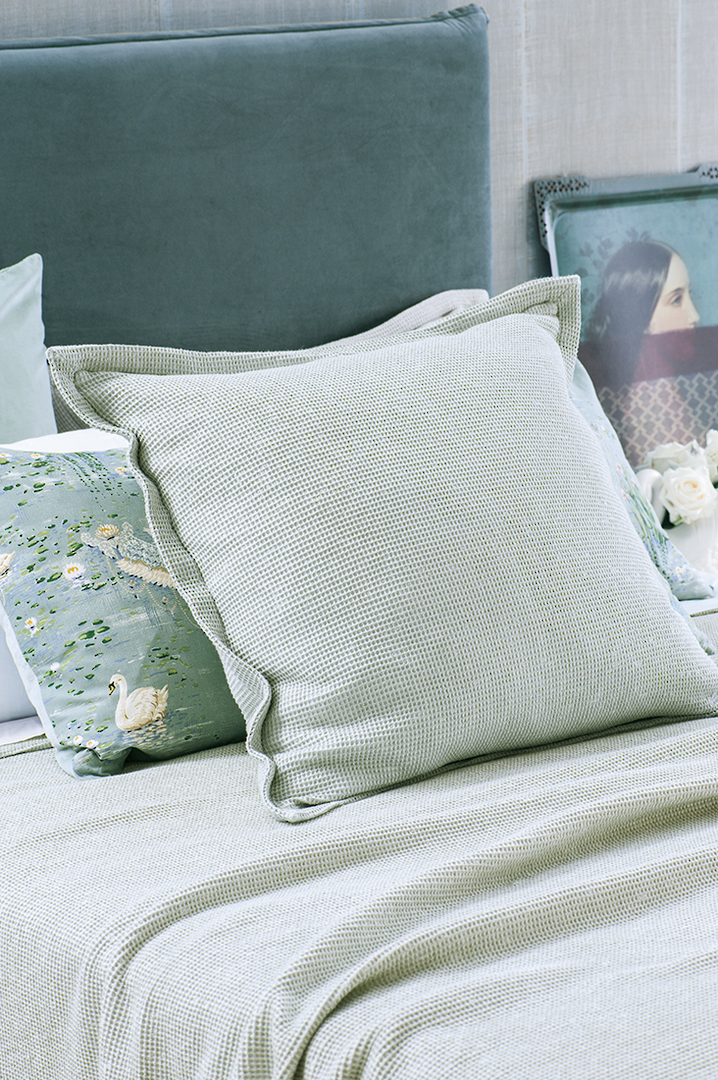 Bianca Lorenne - Sottobosco Pale Ocean Bedspread (Pillowcases - Eurocases Sold Separately) image 1